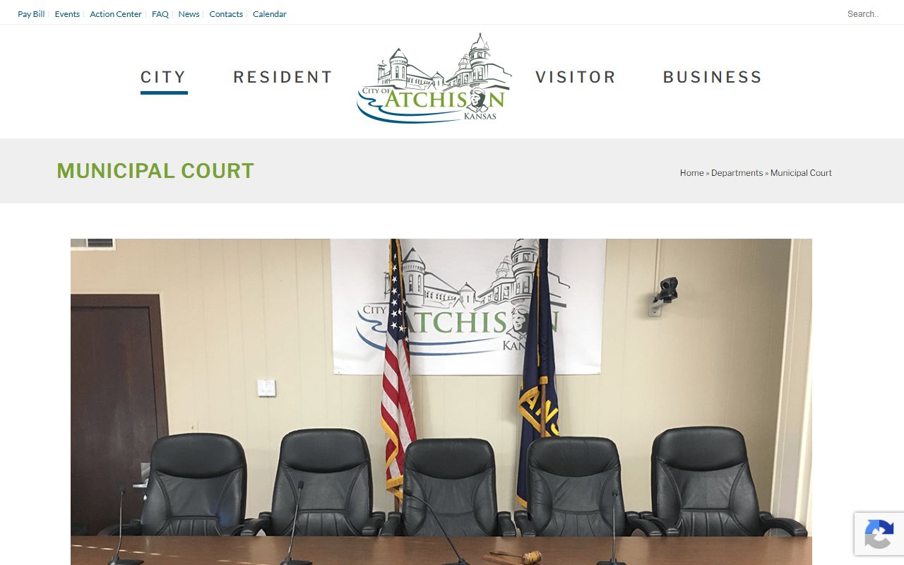 Atchison County court records City of Atchison Municipal Court page