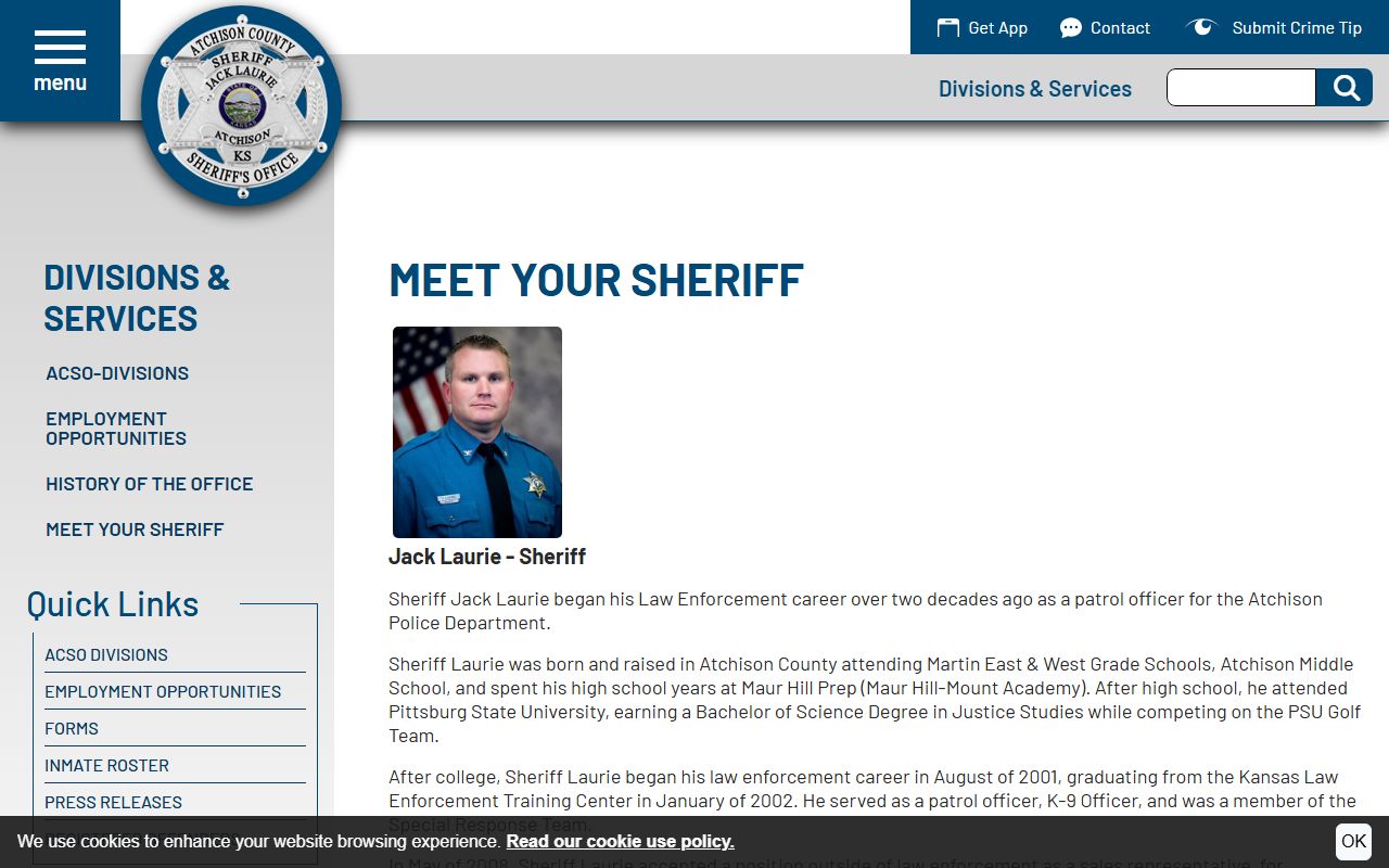 Atchison County warrant records sheriff office